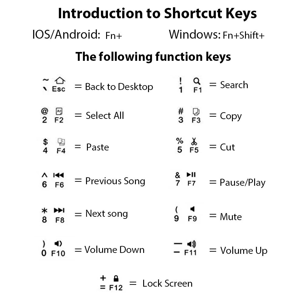 Foldable Bluetooth Keyboard
