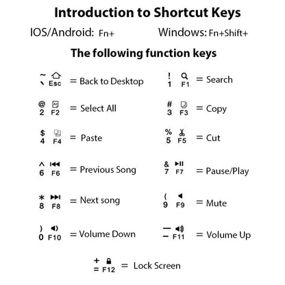Foldable Bluetooth Keyboard