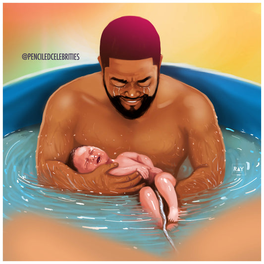 FATHER CRYING AT BABY